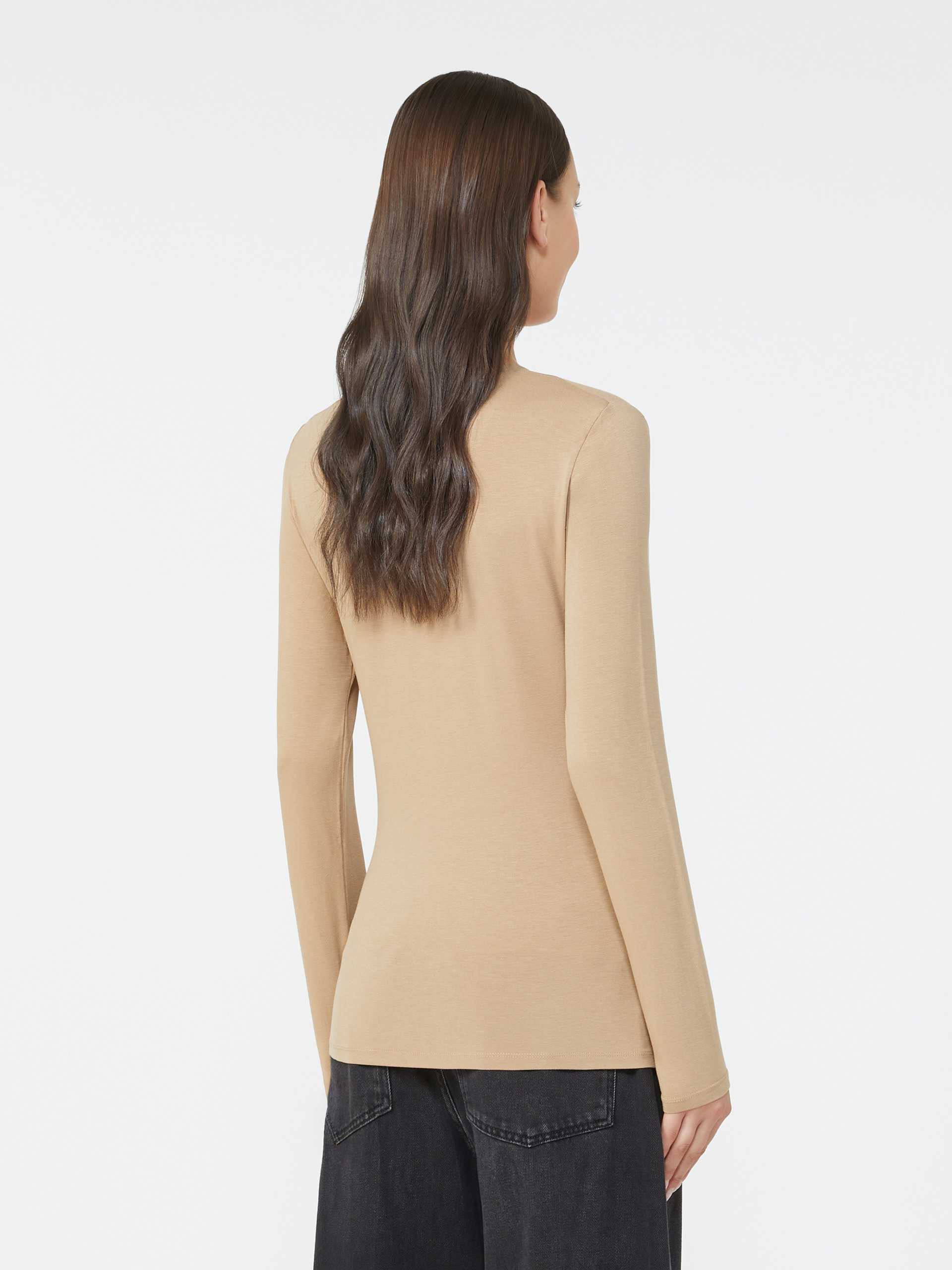 MULTIE Stretch jersey basic T-shirt - 4