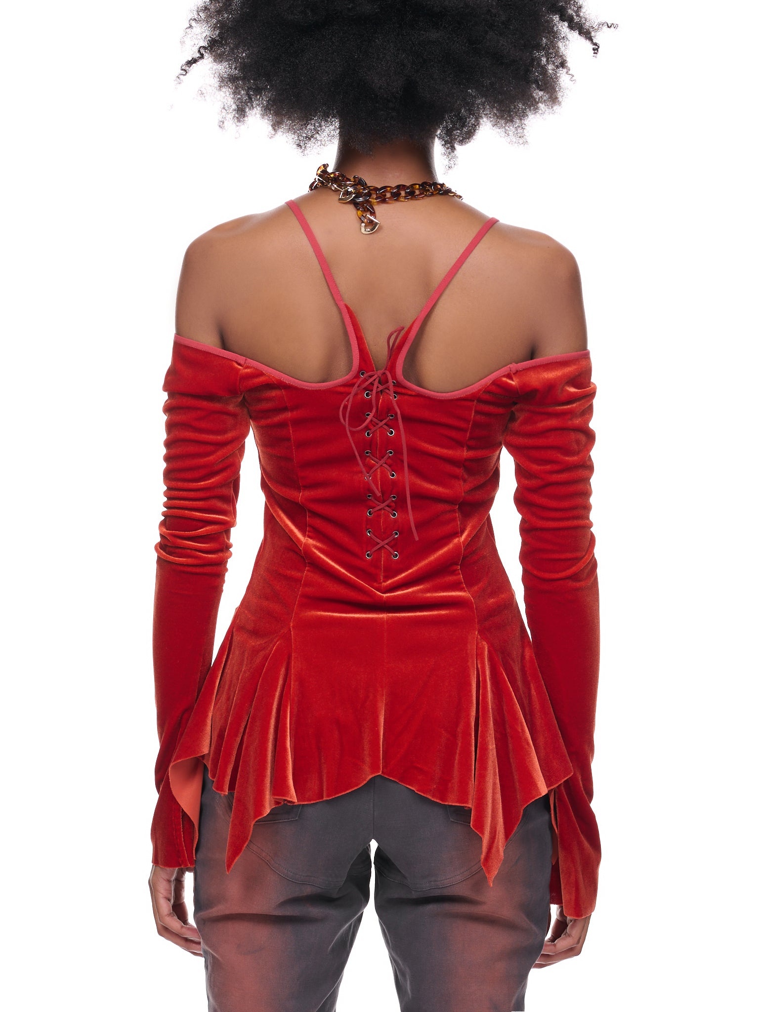 Velvet Draping Top - 3