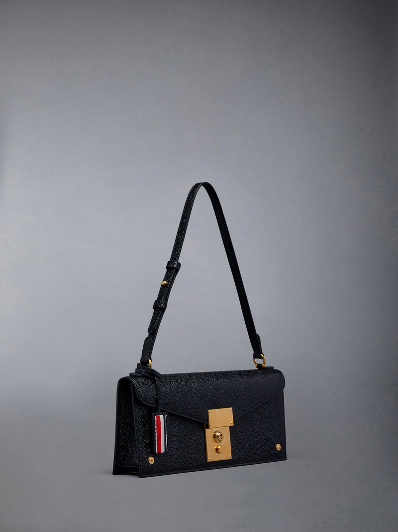 Thom Browne PEBBLE GRAIN LEATHER MRS. THOM BAGUETTE BAG outlook