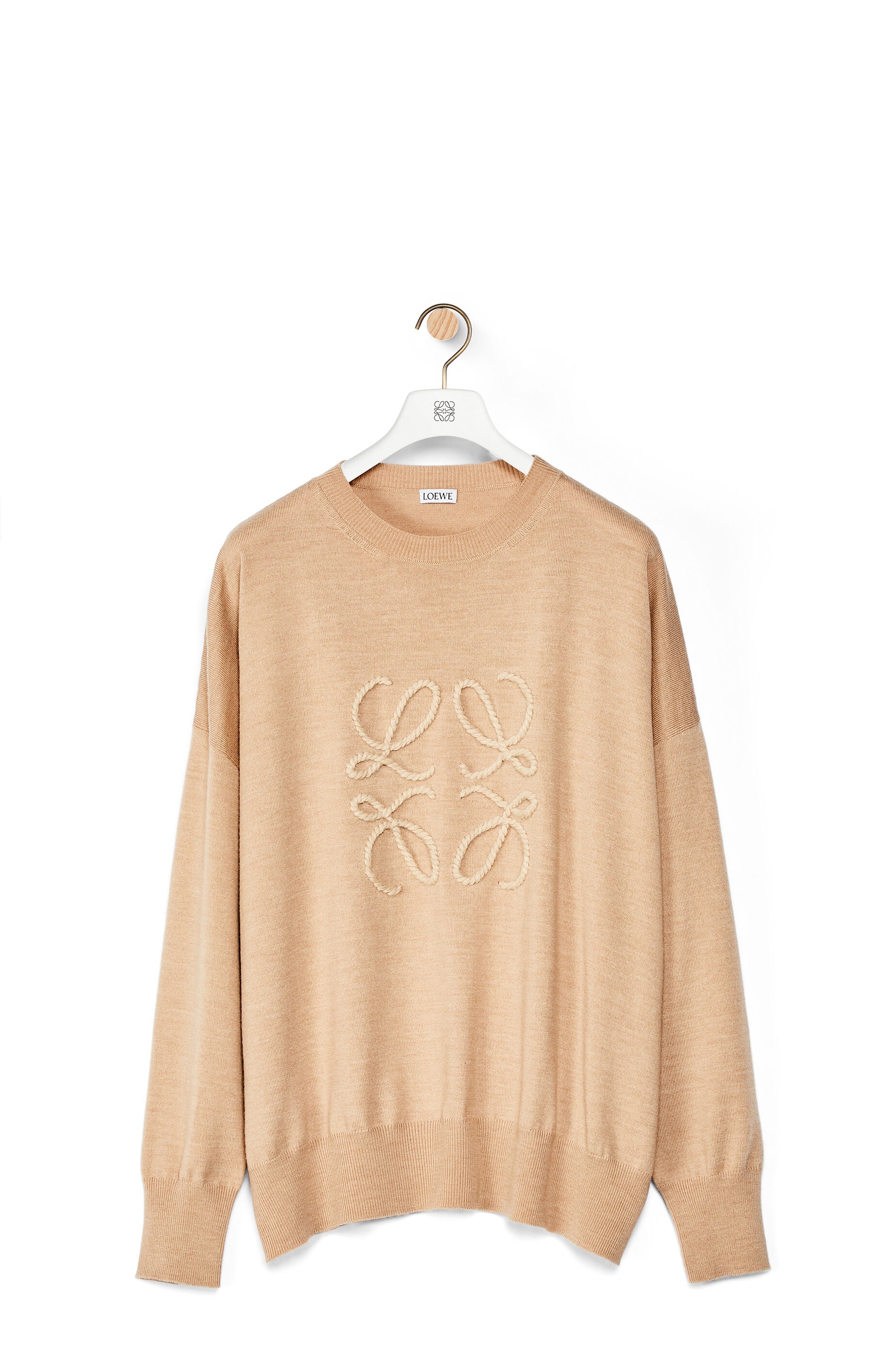 Anagram embroidered sweater in wool - 1