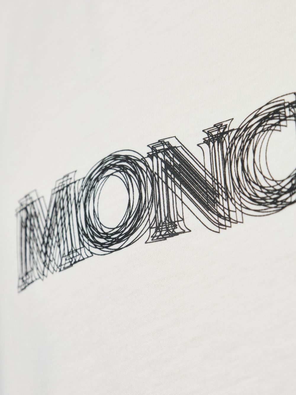 blurred-logo cotton T-shirt - 5