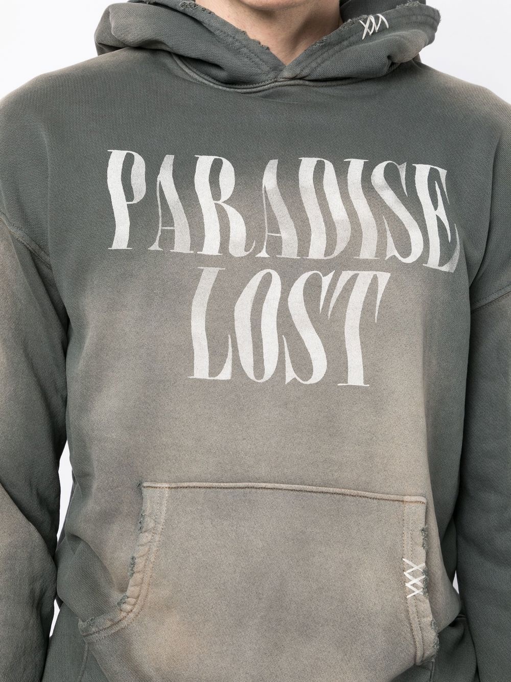slogan-print pullover hoodie - 5