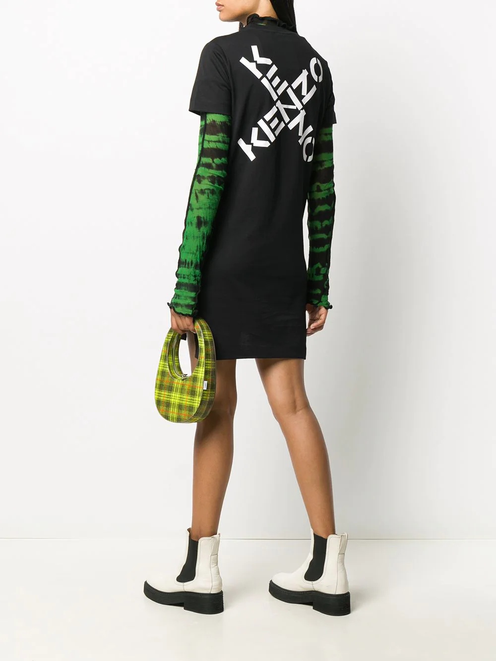 logo print T-shirt dress - 2