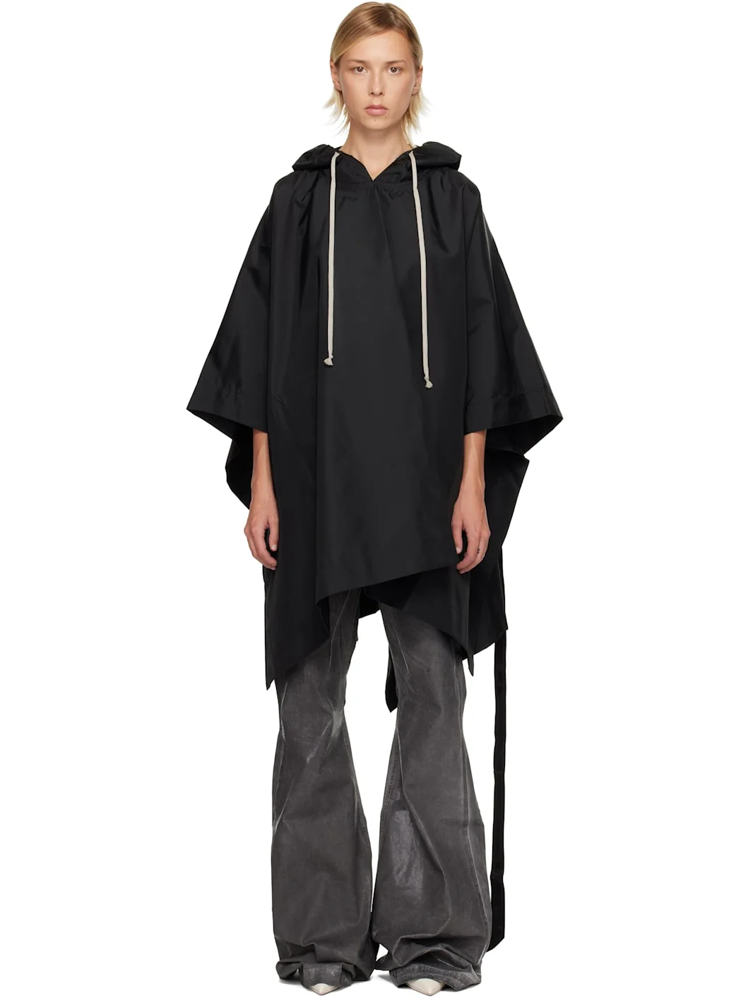 Black Concordians Poncho Hoodie - 1