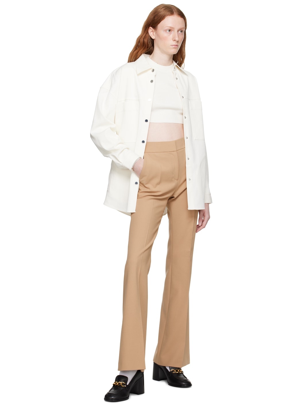 Beige Hismara Trousers - 4