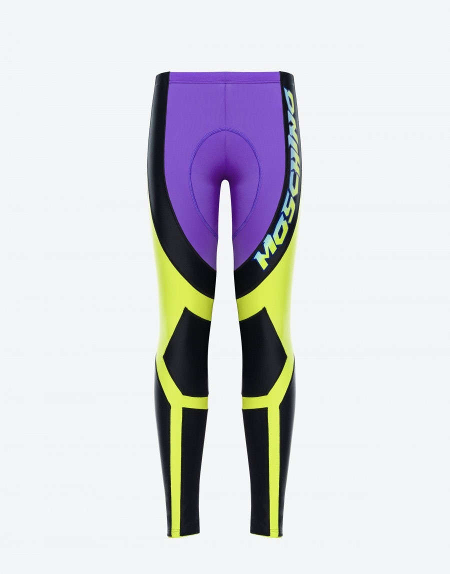 MOSCHINO SURF LOGO LYCRA LEGGINGS - 1