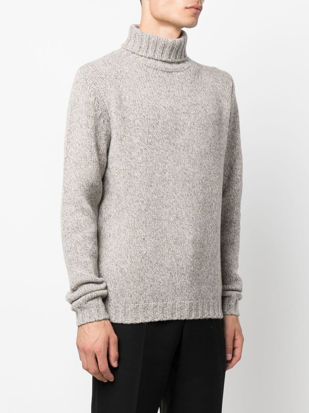 roll-neck wool jumper - 3