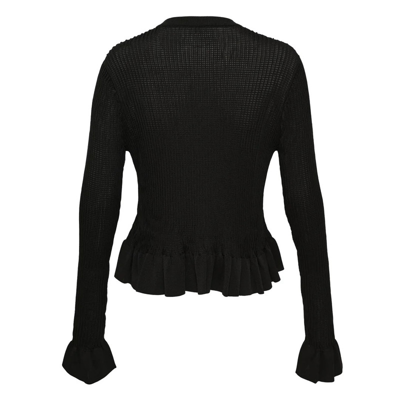 Jil Sander Cardigan With Frill At Bottom outlook