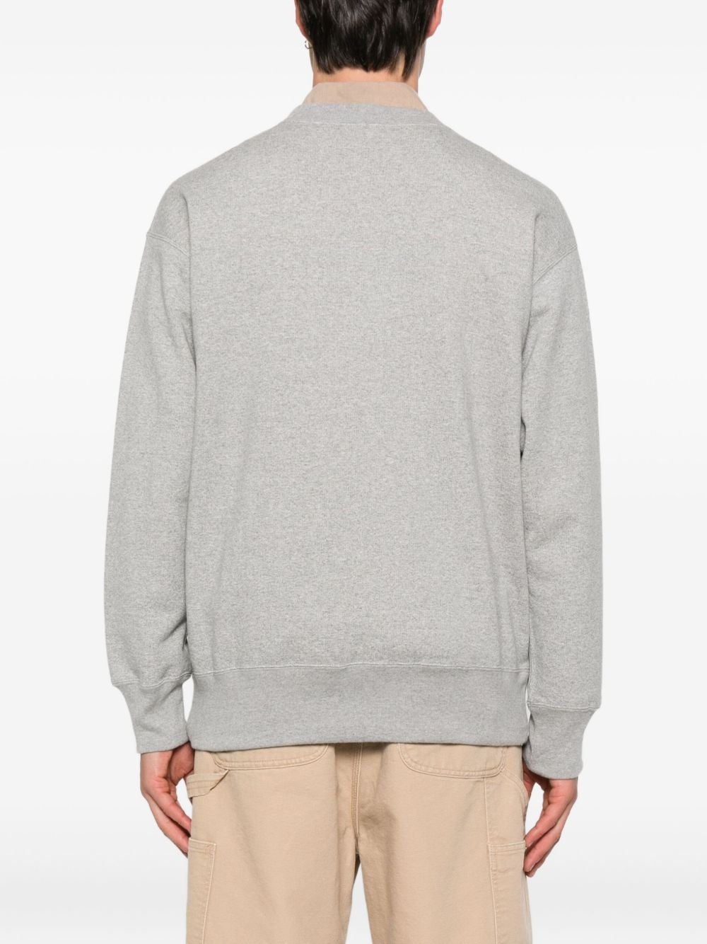crew-neck cotton sweatshirt - 4