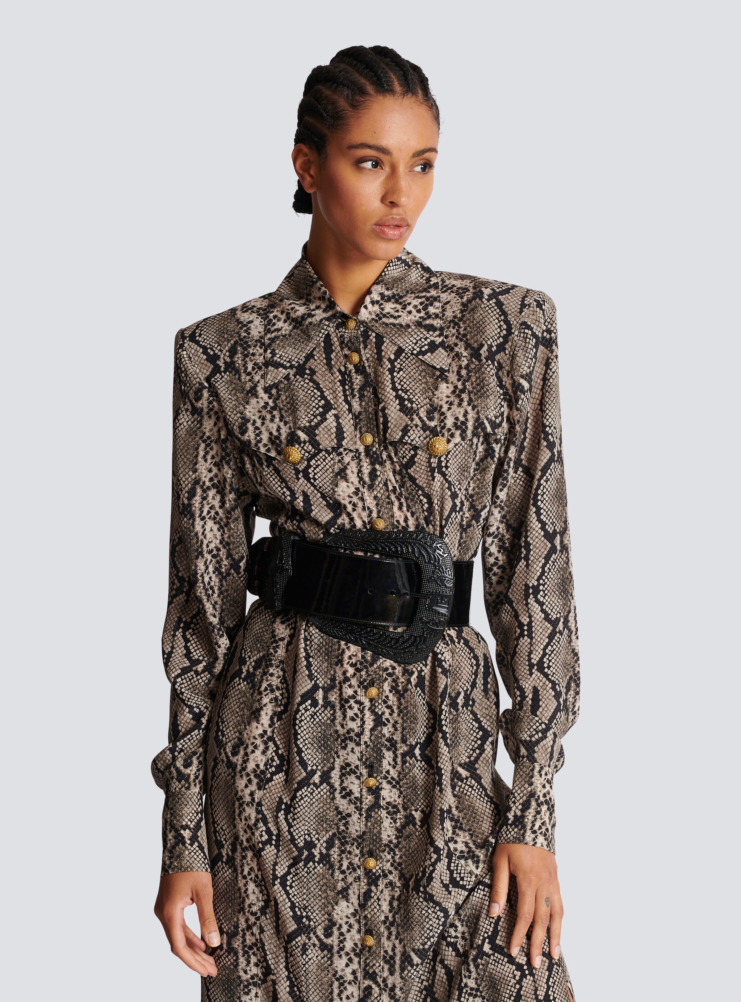 Patent leather Western belt - 2
