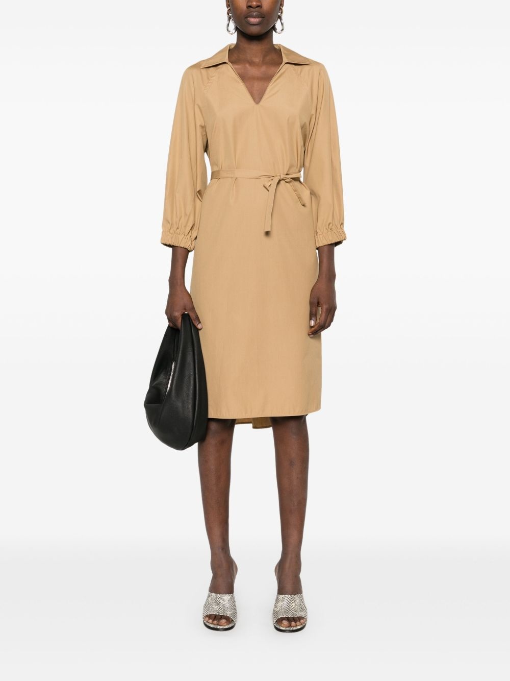 poplin midi dress - 2