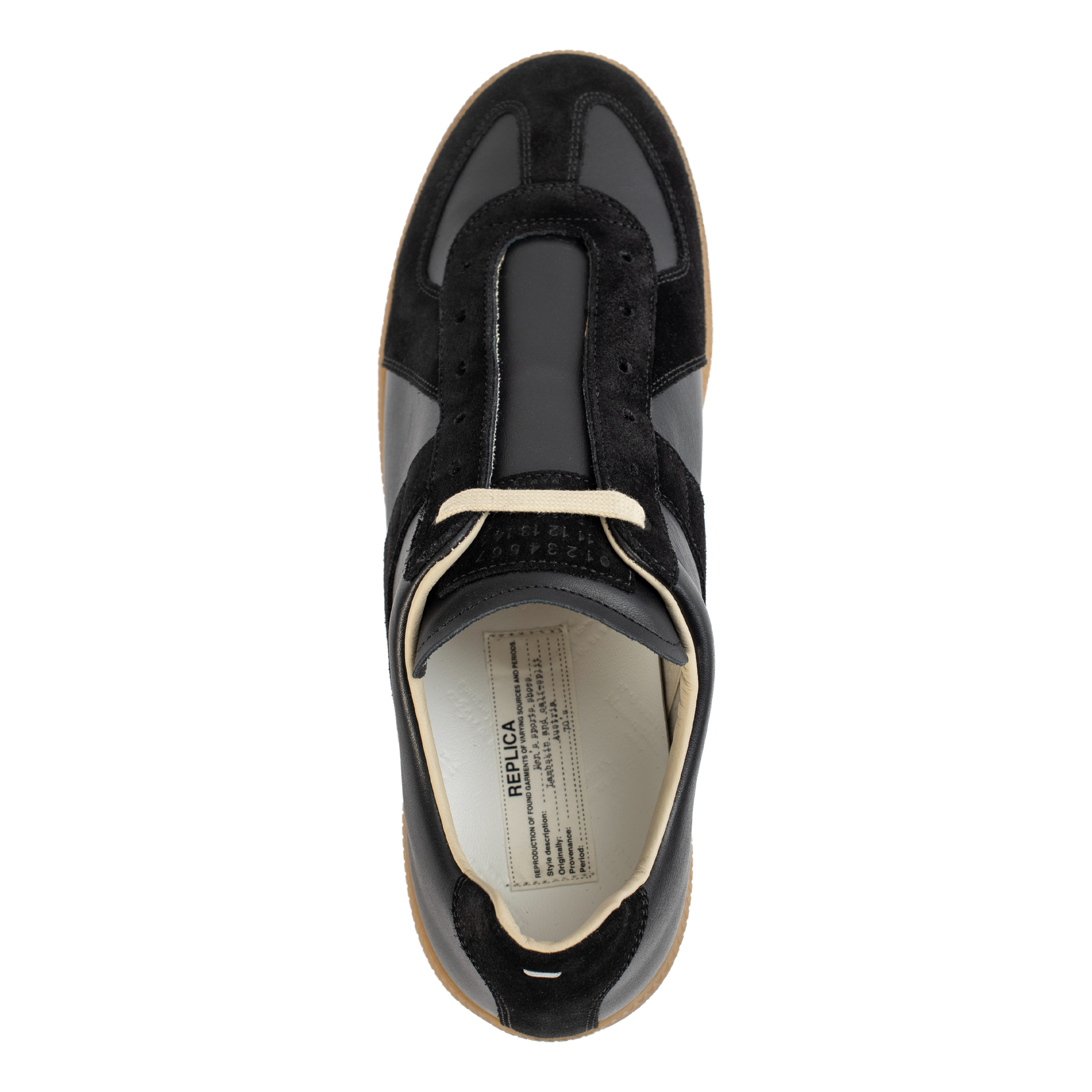 BLACK LEATHER SNEAKERS - 4