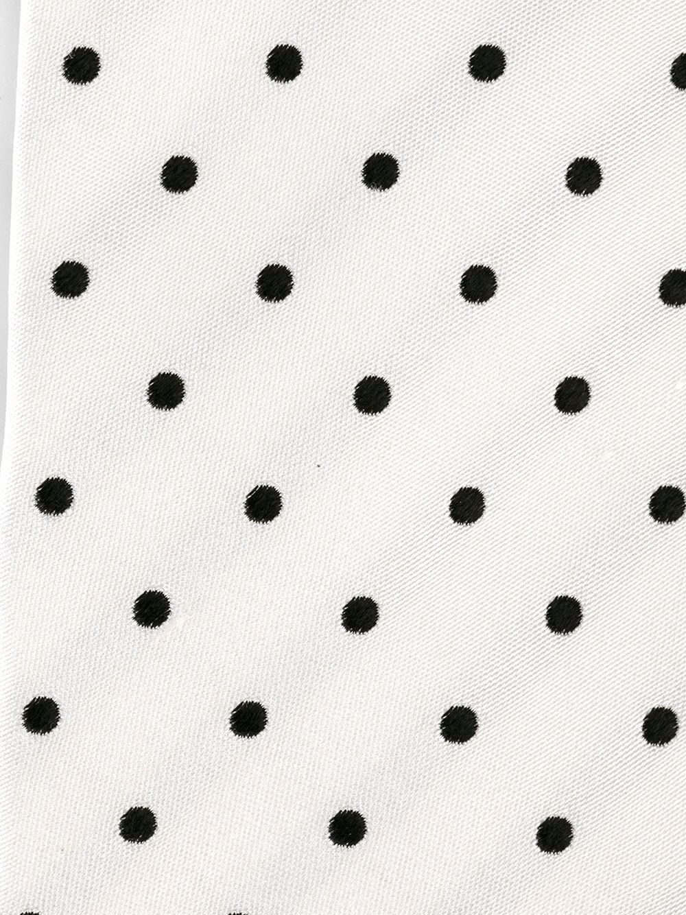 polka dot embroidered tie  - 3