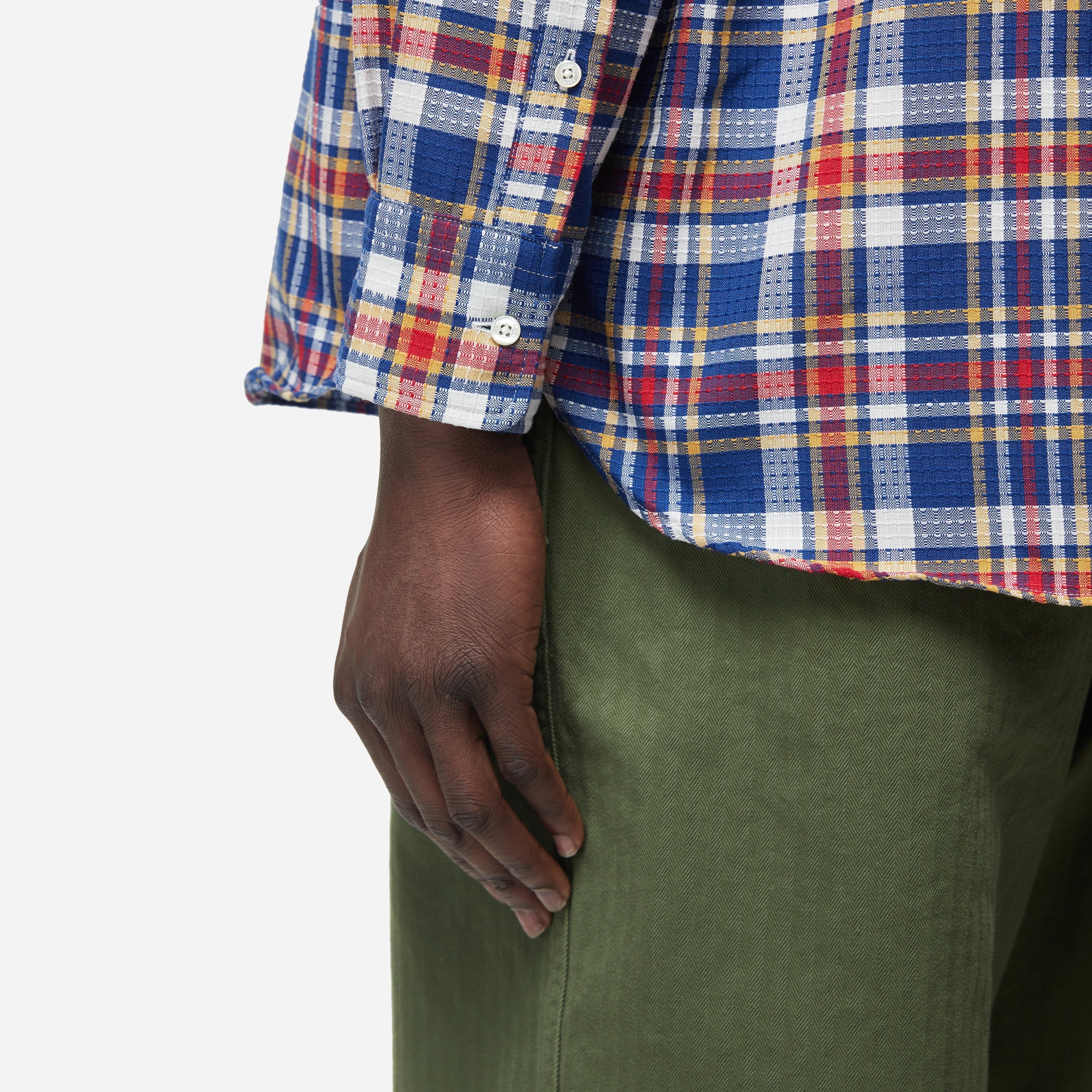 Beams Plus DOBBY PLAID SHIRT - 4