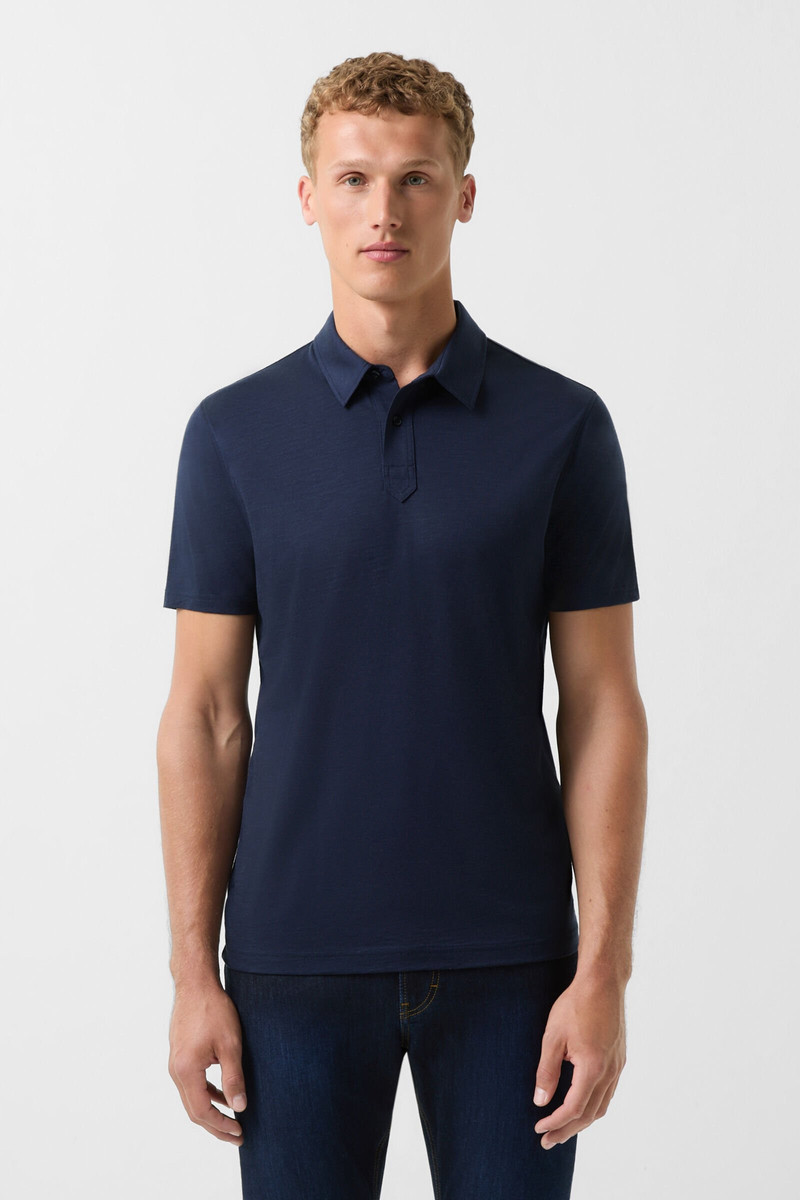 Luke polo shirt in Navy blue 2