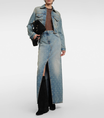 Givenchy 4G cropped denim jacket outlook