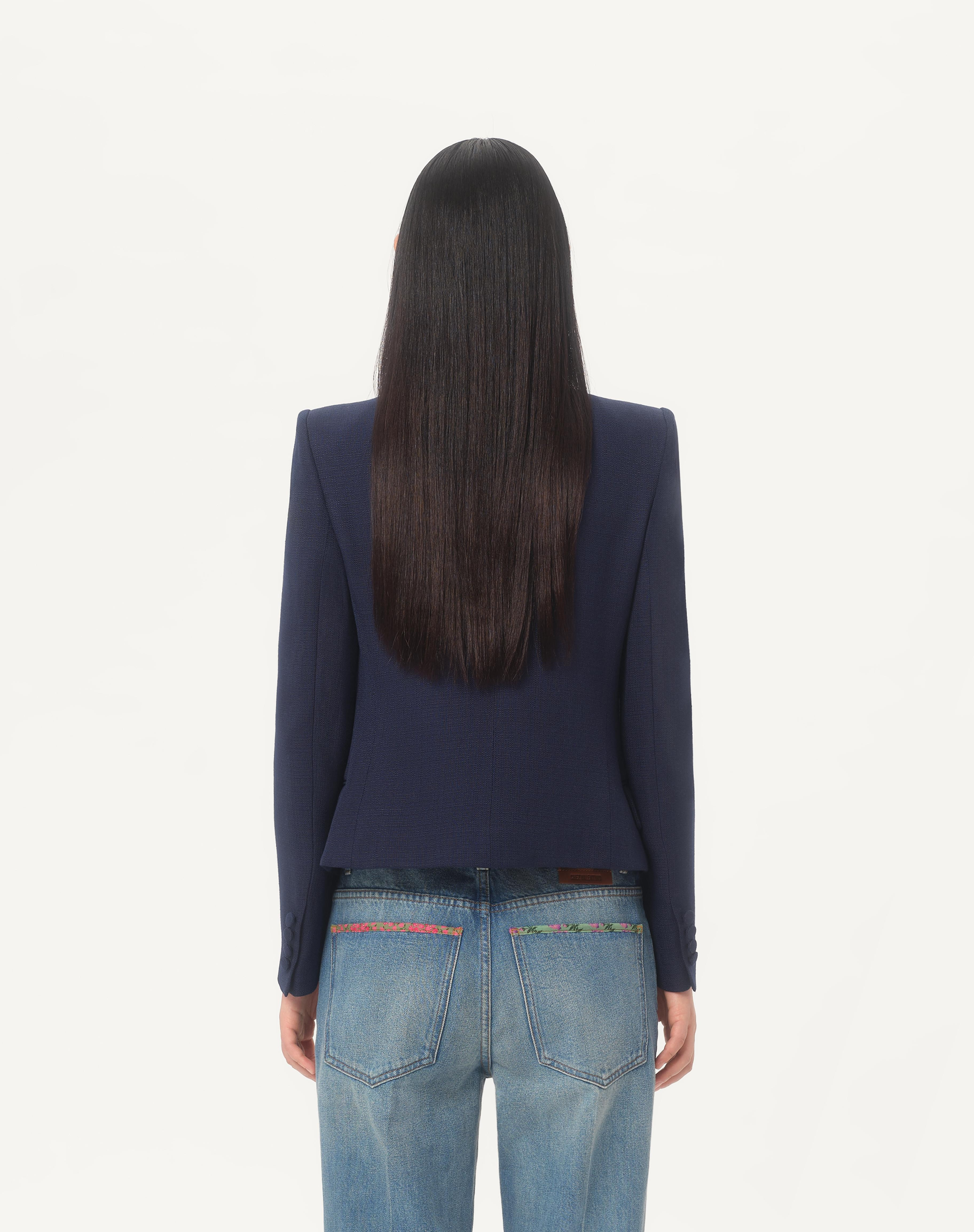 VISCOSE JACKET WITH BOW - 7