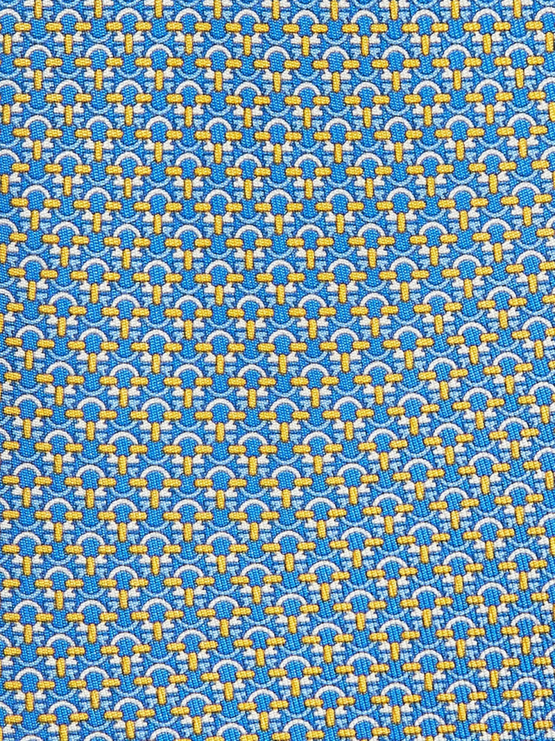 FERRAGAMO Gancini print silk tie outlook