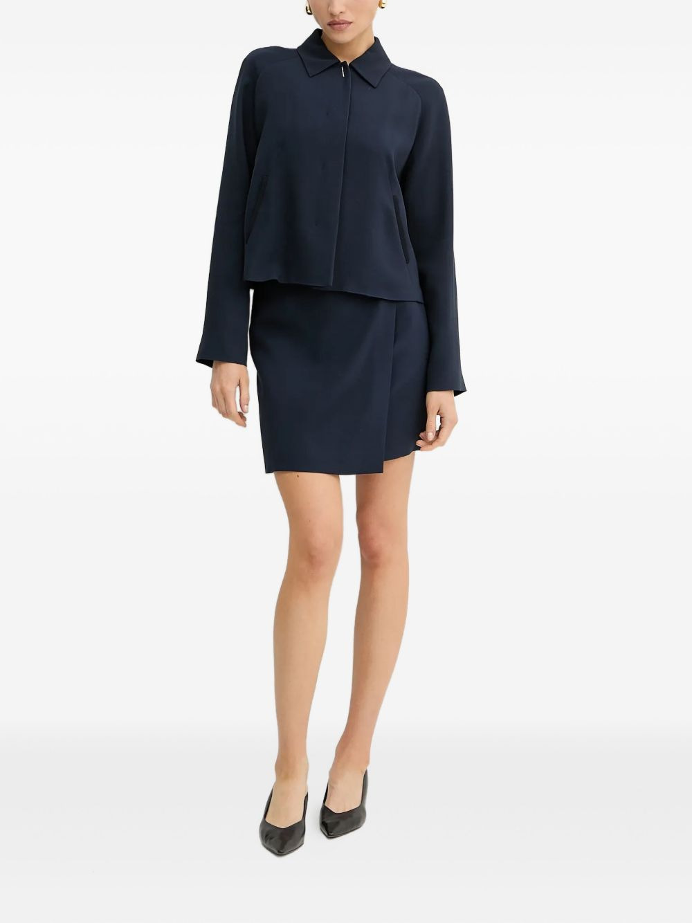 collared raglan top - 2