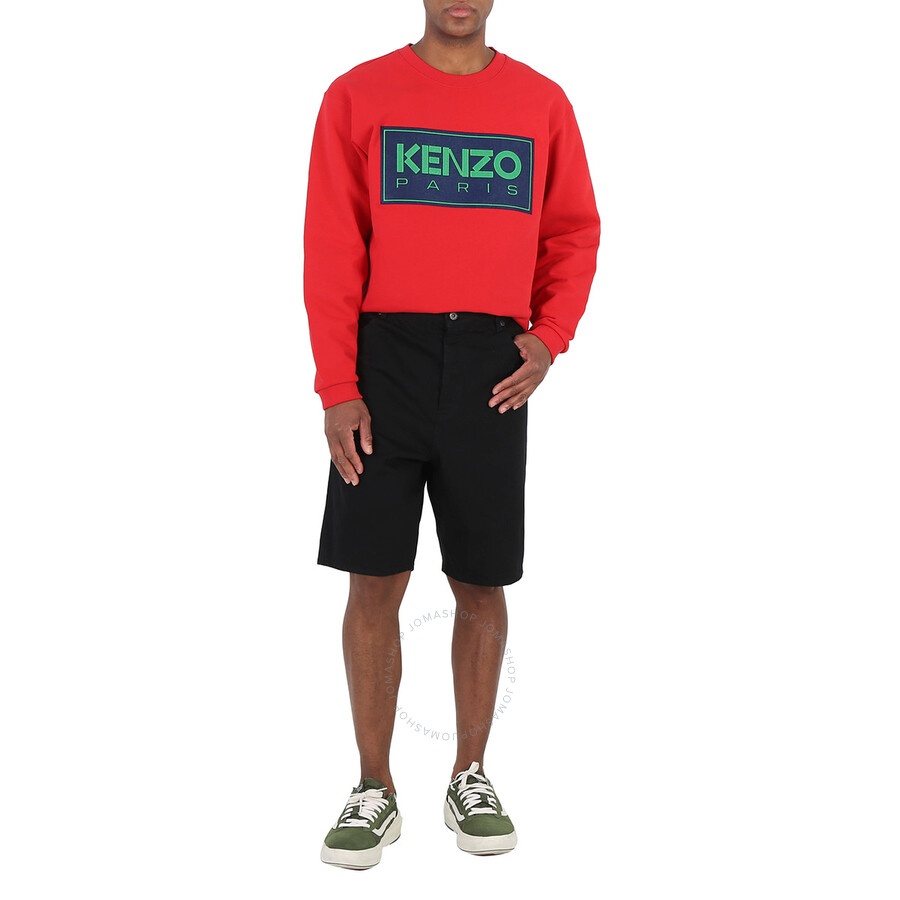 Kenzo Rinse Black Denim Himawari Bermuda Denim Shorts - 6