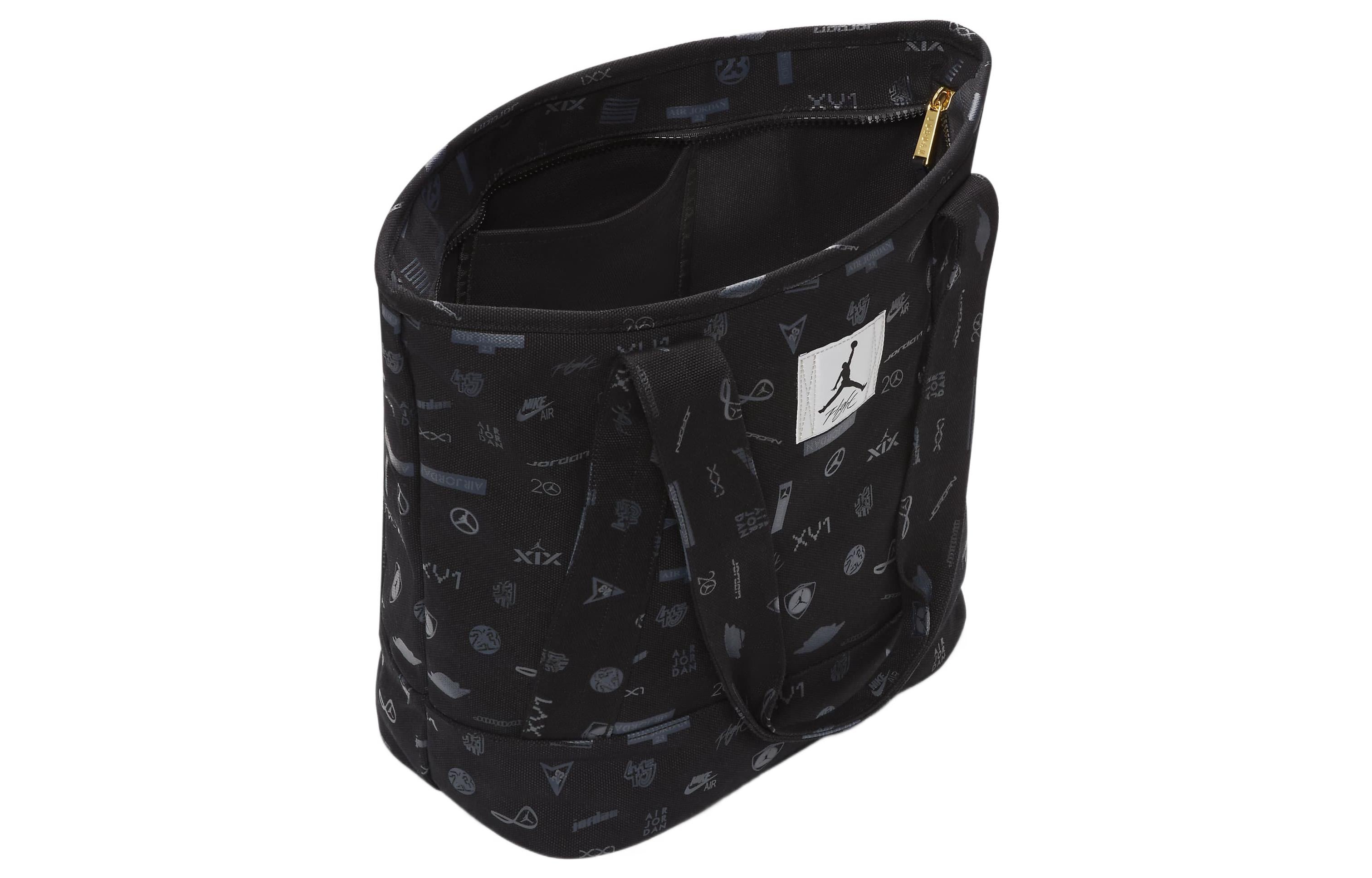 Air Jordan Flight Printed Recycled Cotton Carryall Tote 'Black' WA0785-023 - 3