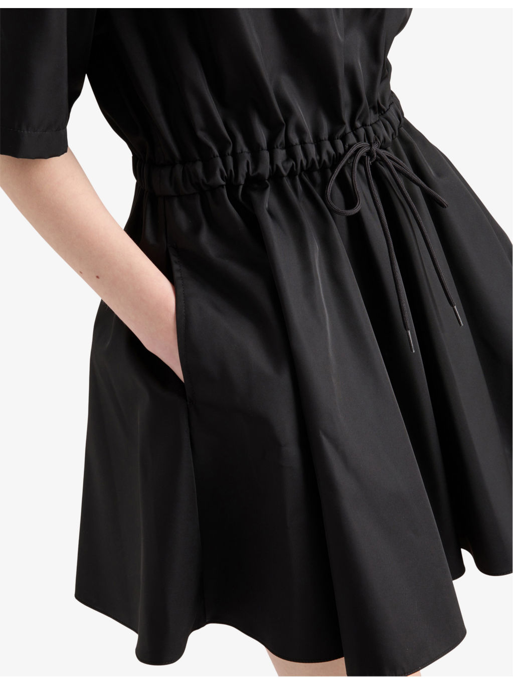 Brand-Plaque Short-Sleeve Shell Mini Dress - 5