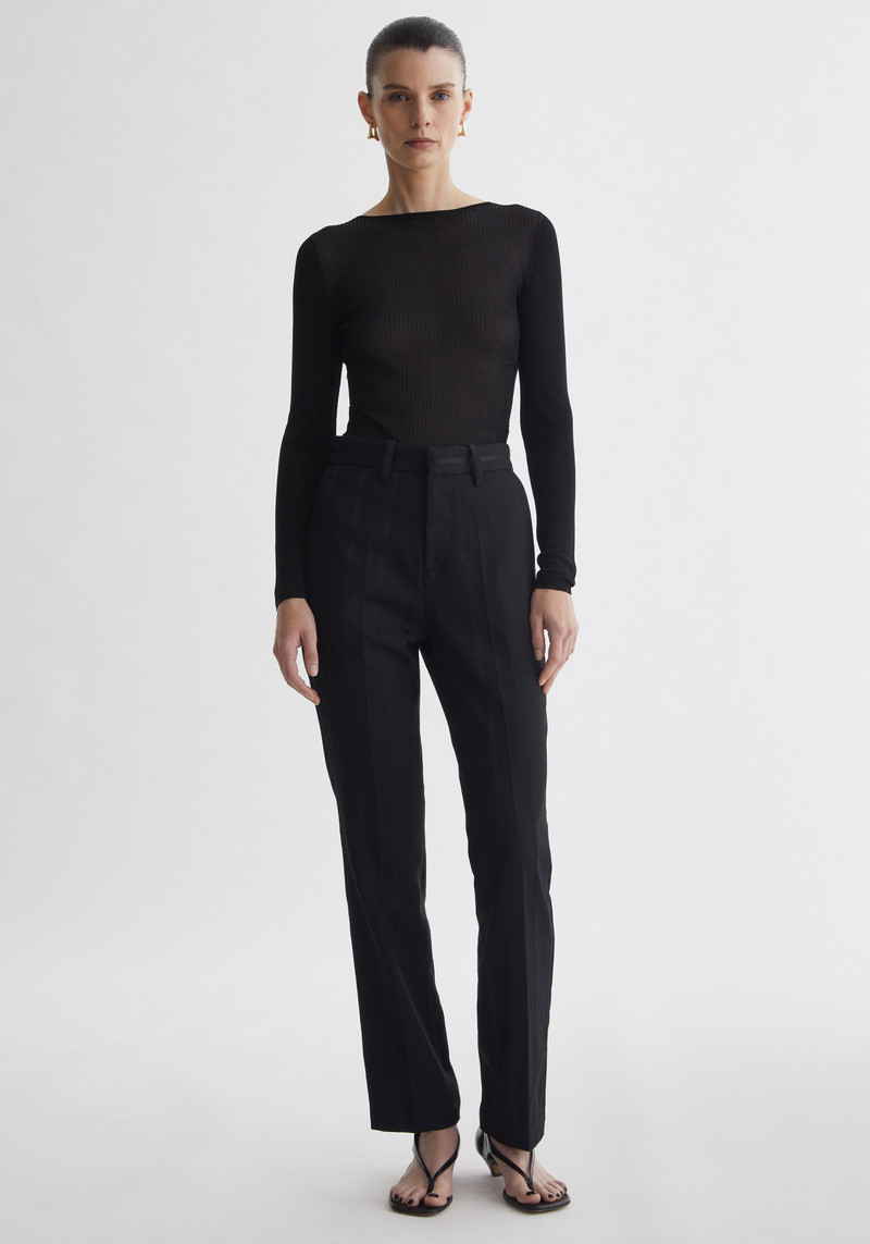 BRITTANY Gathered long sleeved top 1