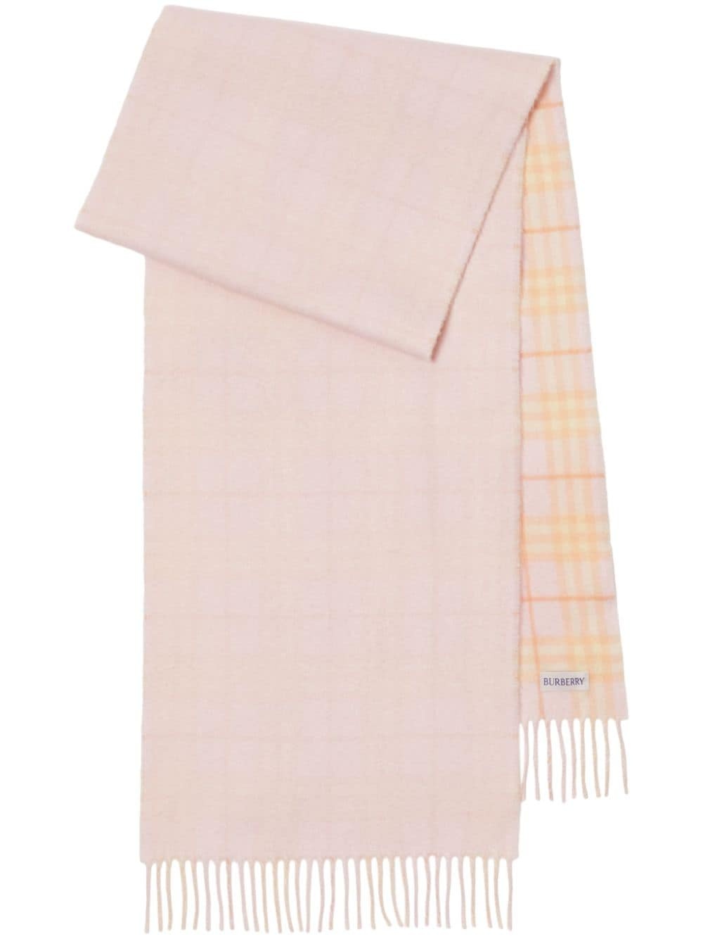 【送料&関税込】Burberry Logo Patch Reversible Scarf Burberry logo-patch reversible cashmere scarf | REVERSIBLE