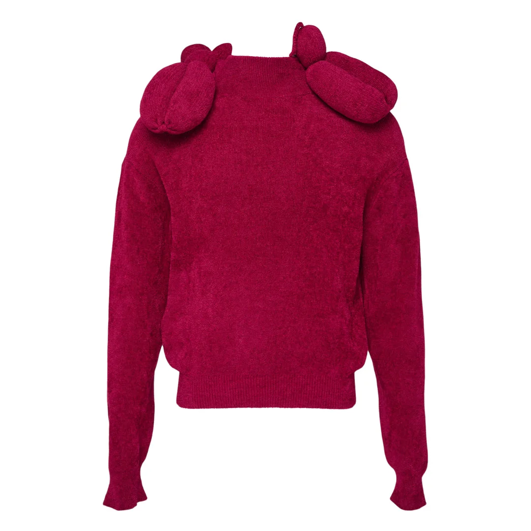 Balloon Dog High Neck Knit Pullover - 1
