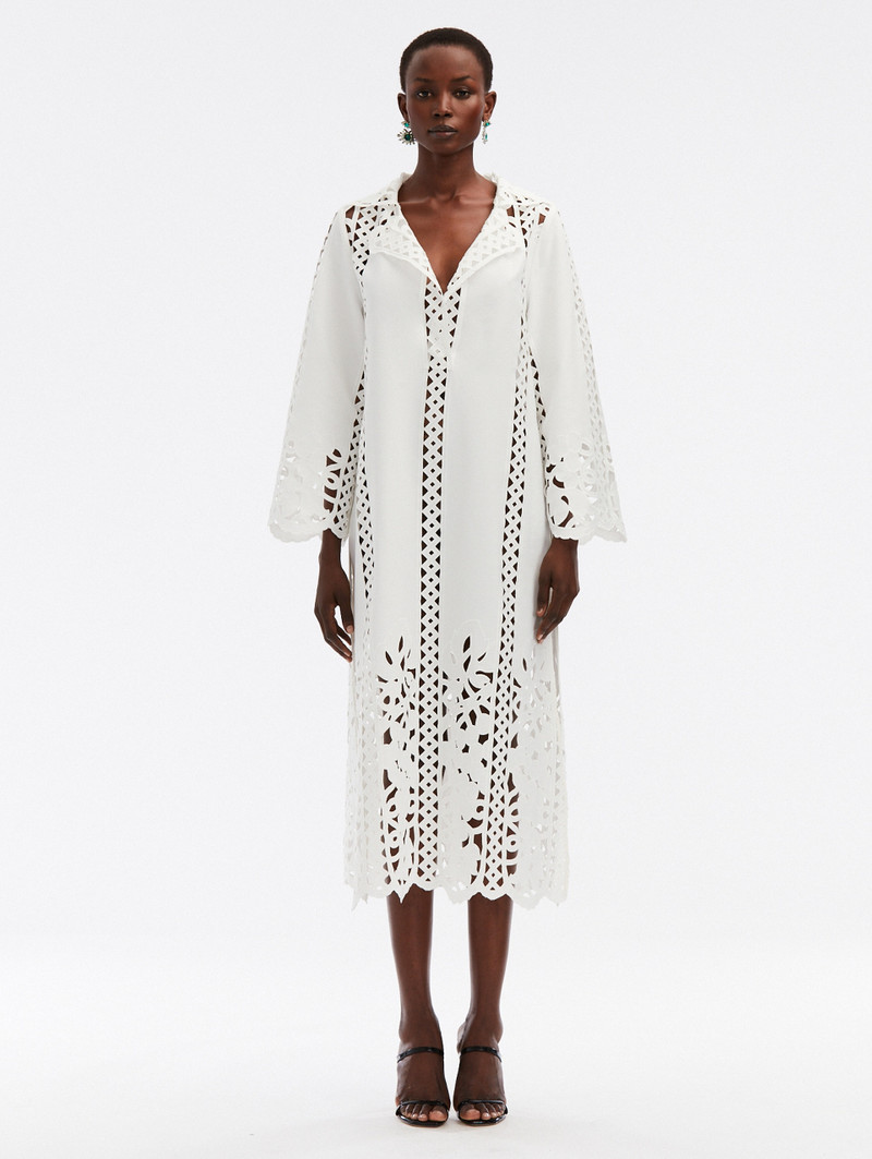 FLORAL TRELLIS GUIPURE TUNIC 1