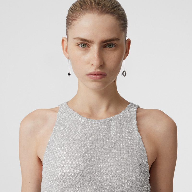 Sequinned Lamé Mini Dress 3