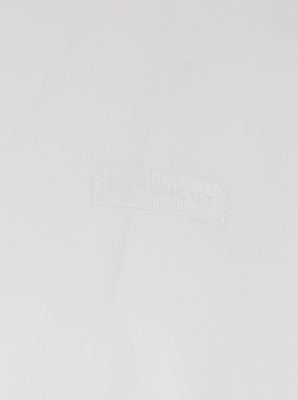 Givenchy Men White Crewneck T-Shirt With Logo Patch On The Front In Cotton Man - 3
