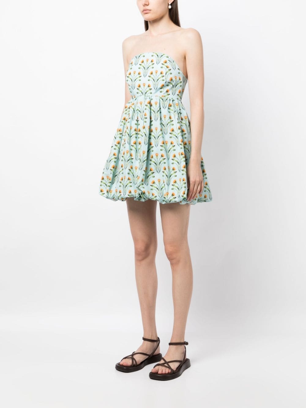 AnamÃº Diente de LeÃ³n Amanecer floral-print minidress - 3