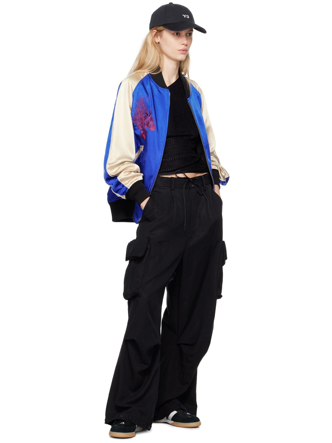 Blue & Black JFA Edition Souvenir Reversible Bomber Jacket - 5