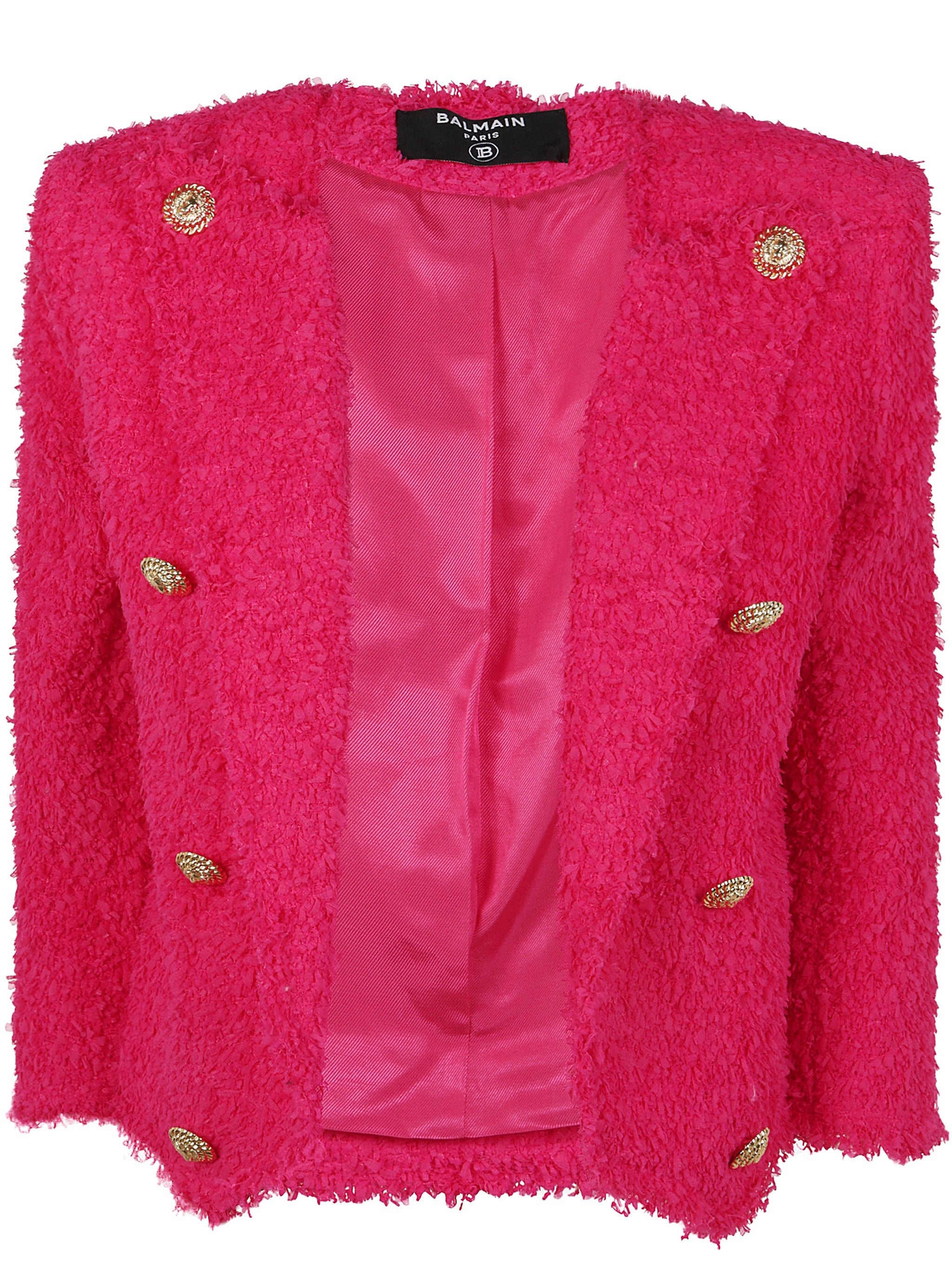 Balmain Women 8 Button Tweed Spencer Jacket - 1