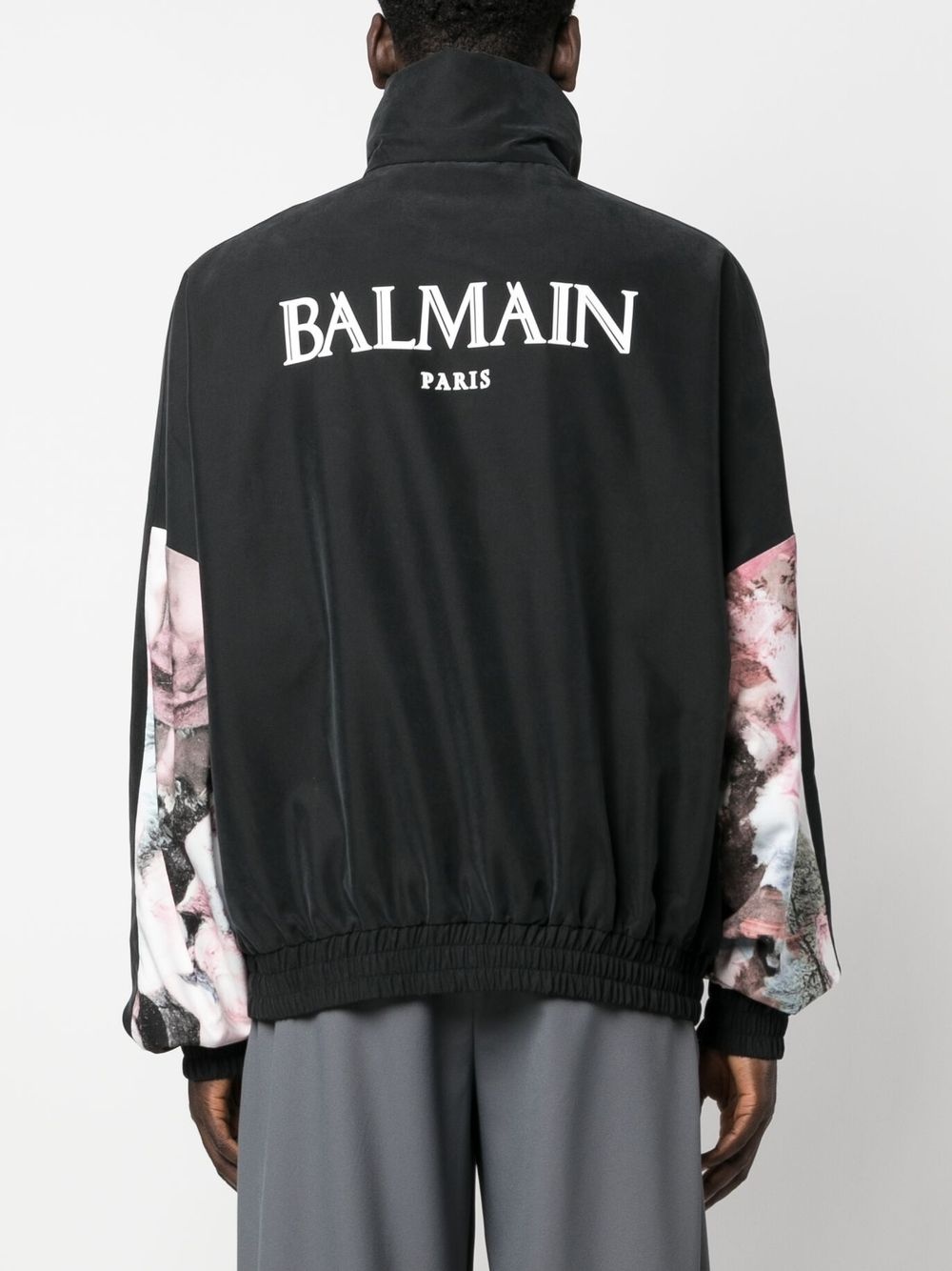 pastel print panelled jacket - 4