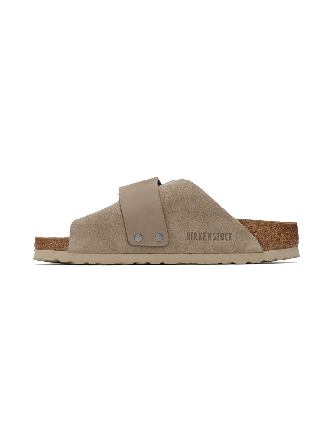 Taupe Narrow Kyoto Sandals - 3