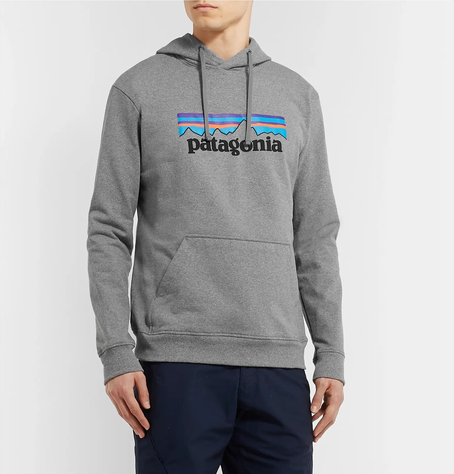 P-6 Logo Uprisal Printed Mélange Fleece-Back Jersey Hoodie - 7