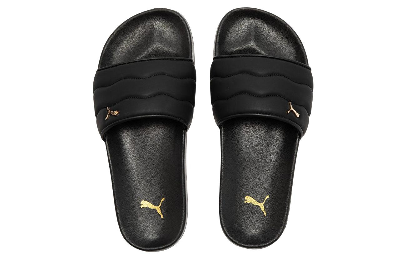 (WMNS) PUMA Lead Cat 2.0 Puffy 'Black Metallic Gold' 389557-01 - 5