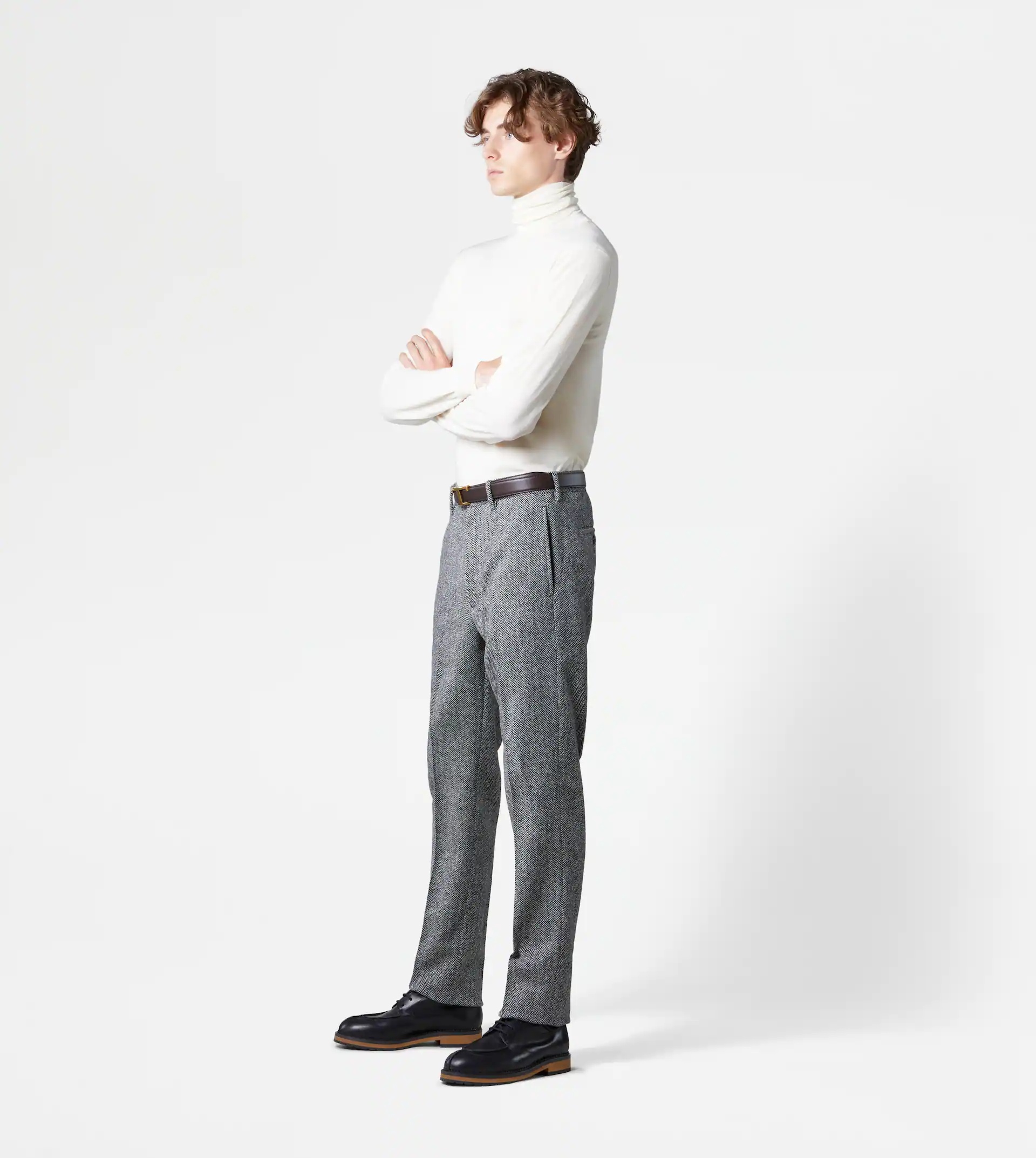 CLASSIC SHETLAND TROUSERS - GREY - 4