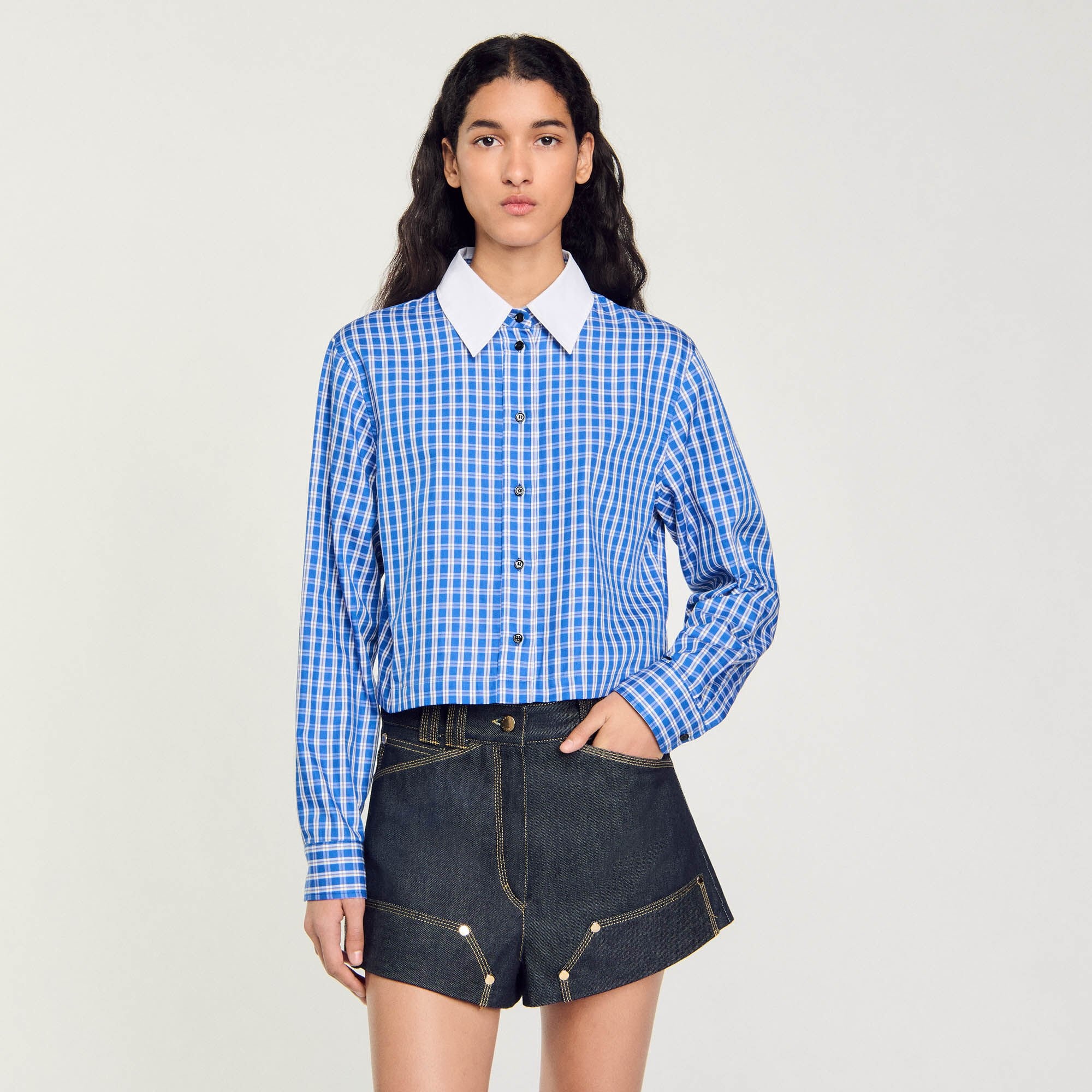 SHORT CHECKED SHIRT - 5