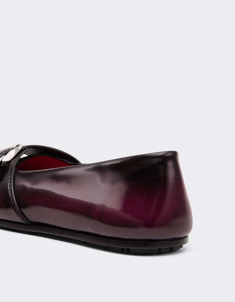 Leather ballet flats with buckle 6