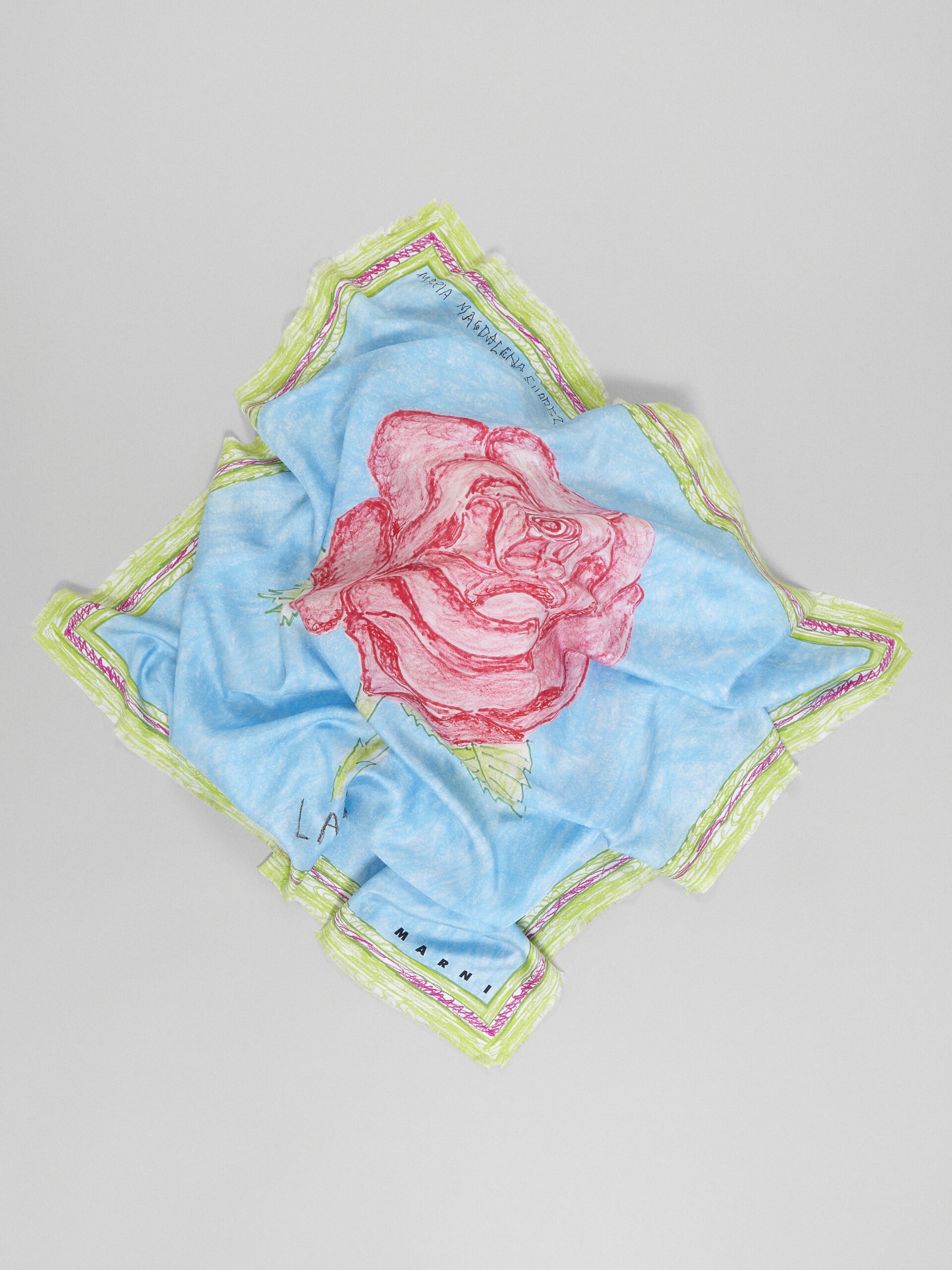 LA ROSA PRINT SILK SCARF - 3