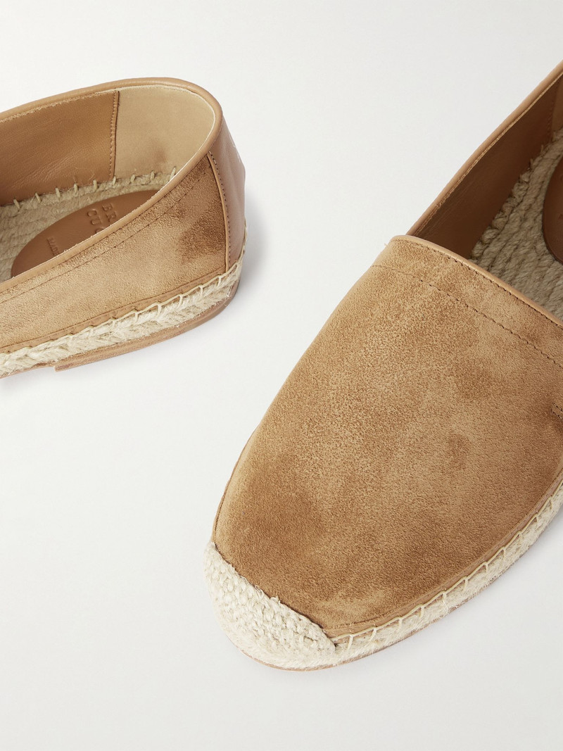 Suede Espadrilles Camel 4