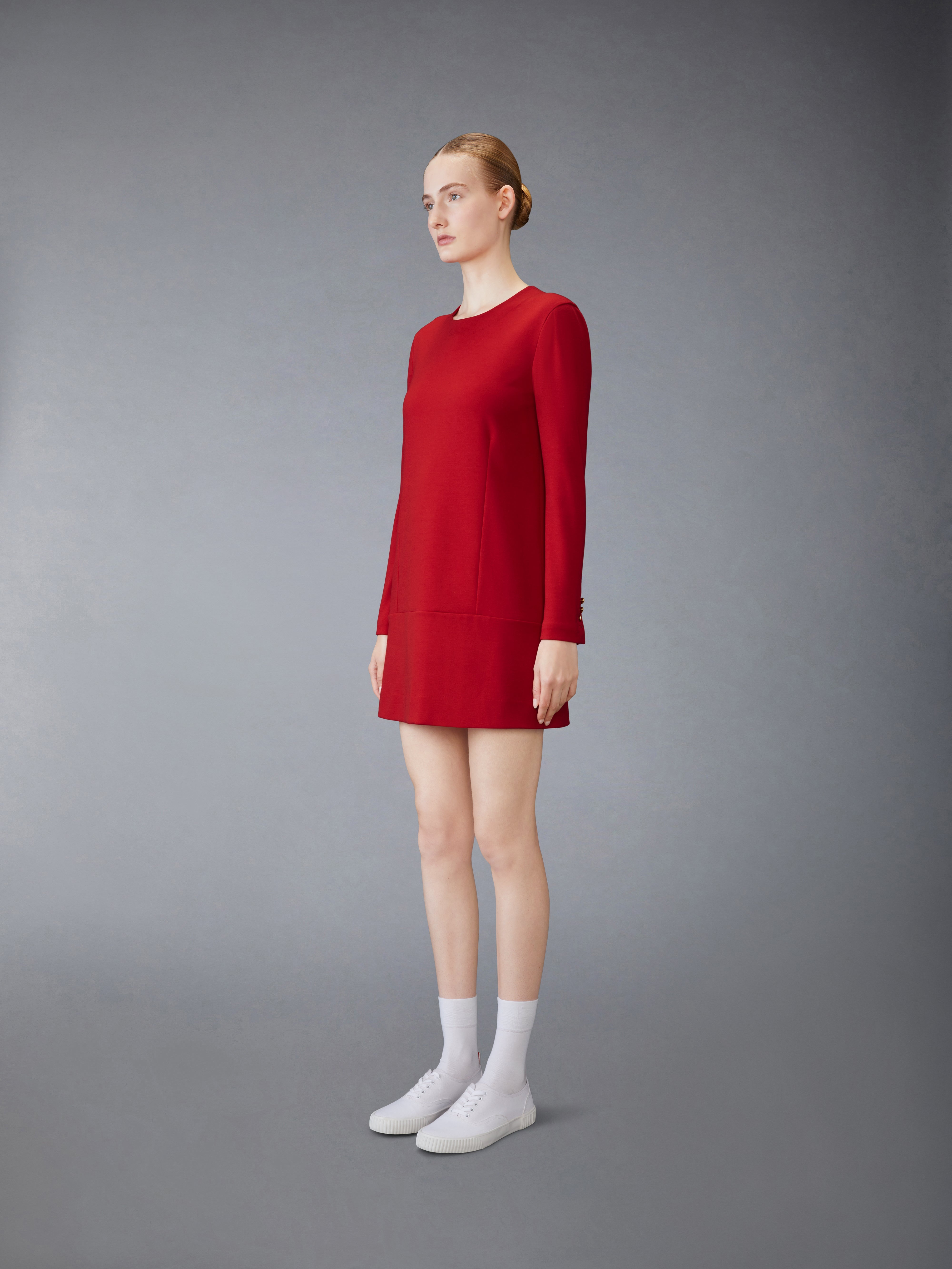 WOOL TECH MILANO MINI SHIFT DRESS - 3