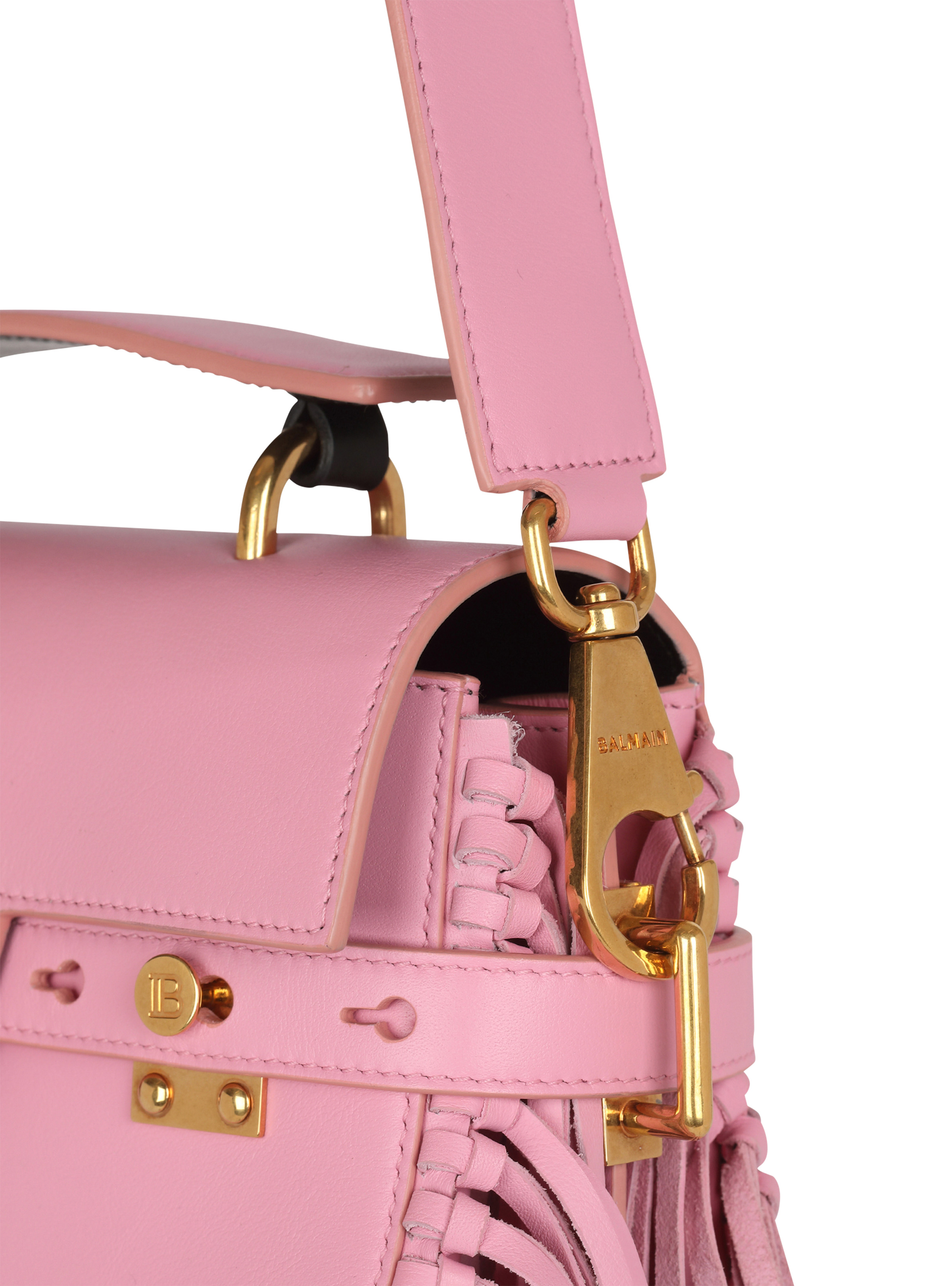 Smooth leather B-Buzz 23 bag with fringe - 8