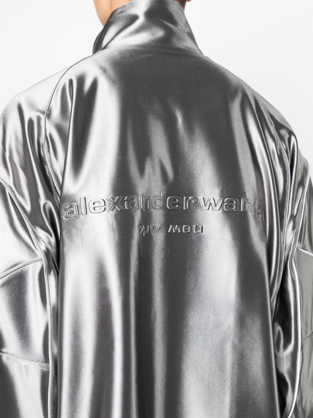 logo-embossed track jacket - 5