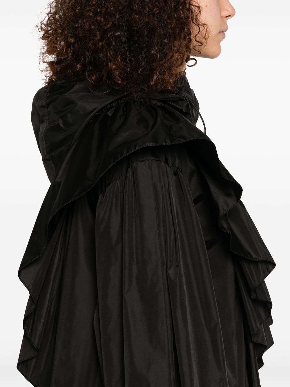 ruffle-detail coat - 5