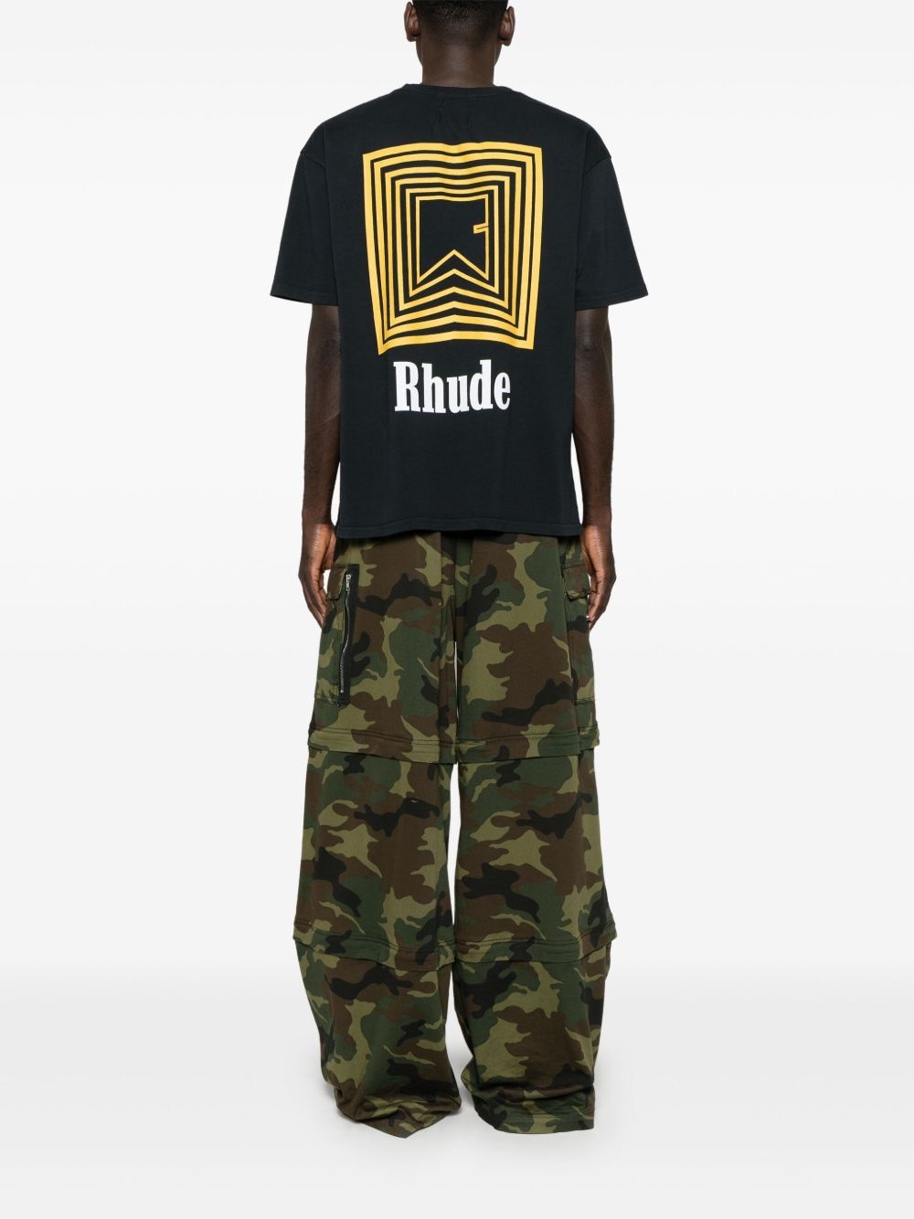 Chevron Logo Repeat Tee "Vintage Black" - 2