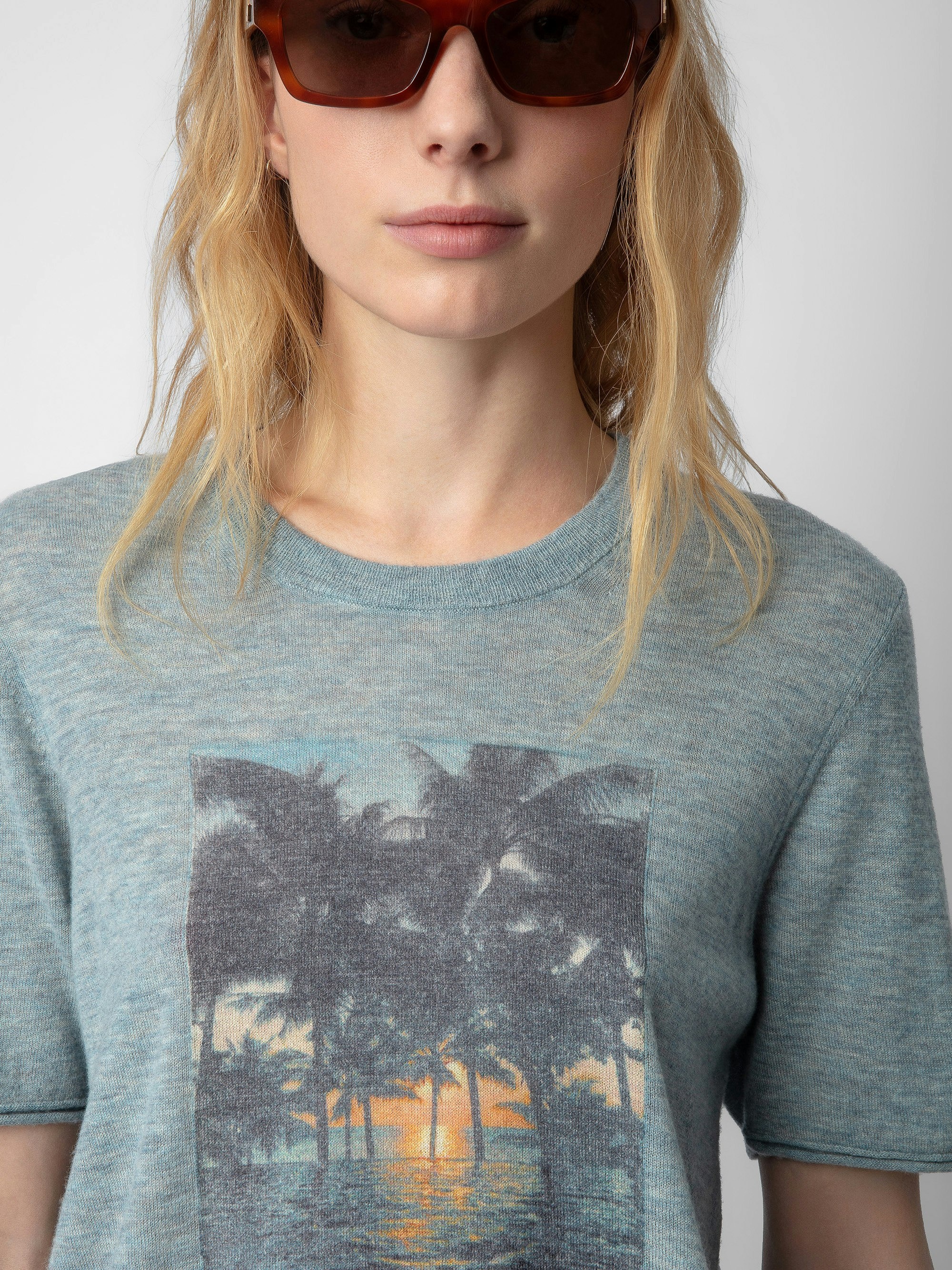Ida Photoprint Cashmere Sweater - 4